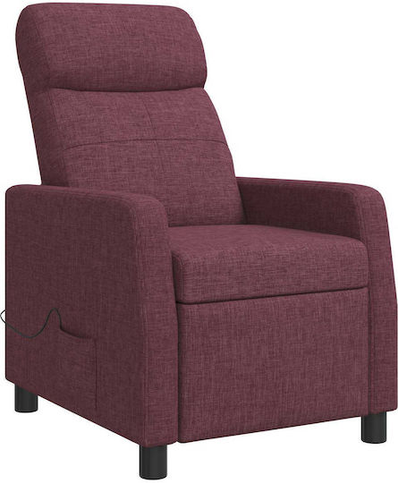 Πολυθρόνα Relax Massage Μοβ 66x95x100cm