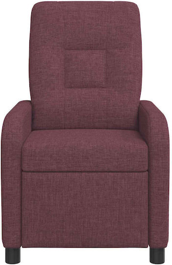 Πολυθρόνα Relax Massage με Υποπόδιο Μοβ 66x95x100cm