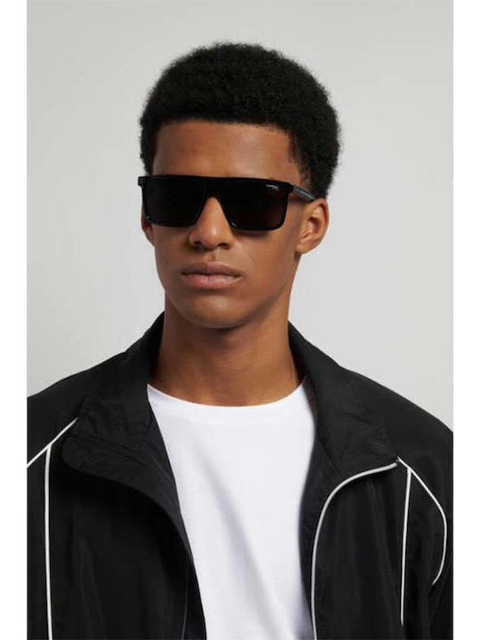 Carrera C Sport Unisex Sunglasses with Black Horn-Rimmed Frame and Grey Lens