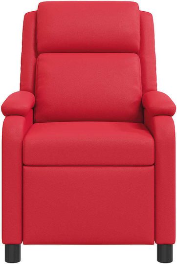 Scaun De Relax Masaj Din Piele Ecologică Roșu 66x95x100cm