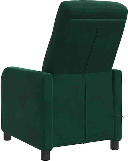 Relax Samt Sessel Dunkelgrünes 66x95x100cm