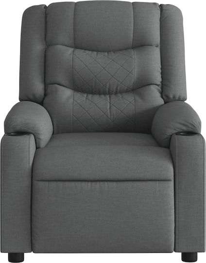 Relax Massage Armchair with Footstool Dark Grey 77x93x99cm