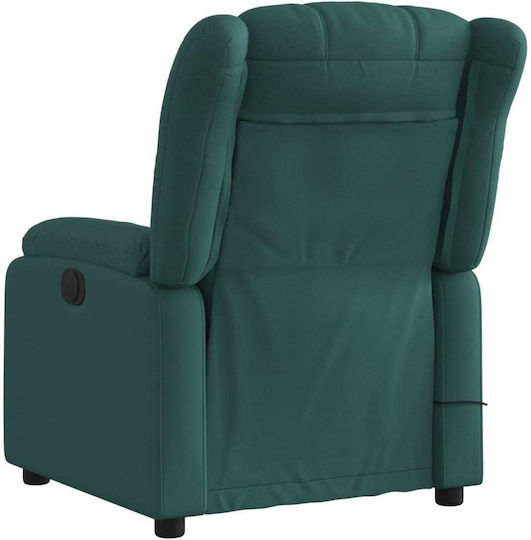 Scaun De Relax Masaj Cu Puf Verde Închis 78x92x98cm