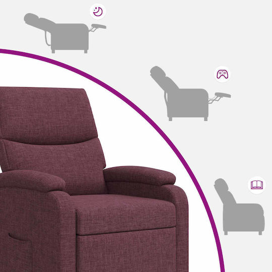 Πολυθρόνα Relax Massage Μοβ 66x95x100cm