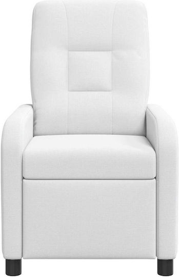 Πολυθρόνα Relax Massage με Υποπόδιο Λευκό 66x95x100cm