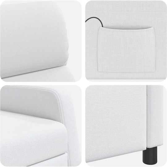Relax Sessel Massage Weiß 66x95x100cm Relax Sessel Massage Weiß 66x95x100cm