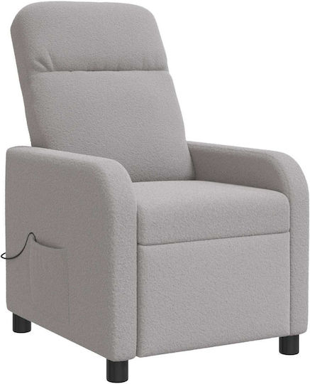 Relax Sessel Massage Hellgrau 66x95x100cm