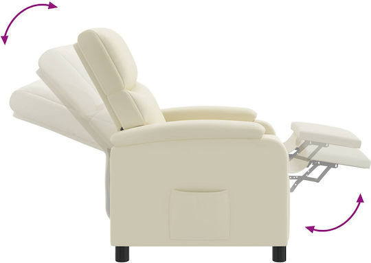 Πολυθρόνα Relax Massage Κρεμ 66x95x100cm