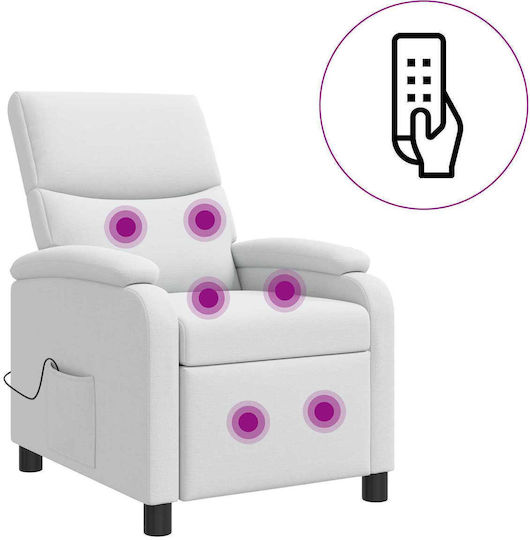 Scaun De Relax Masaj Alb 66x95x100cm