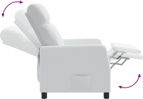 Relax Sessel Mit Massage Weiß 66x95x100cm