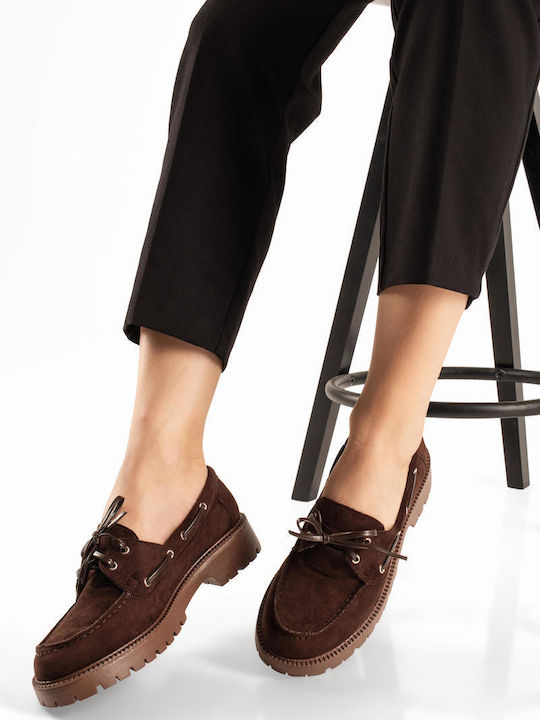 Women's Loafers In Brown Colour