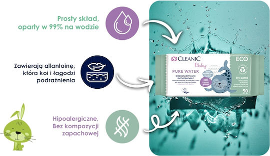Cleanic Μωρομάντηλα με 99% Νερό