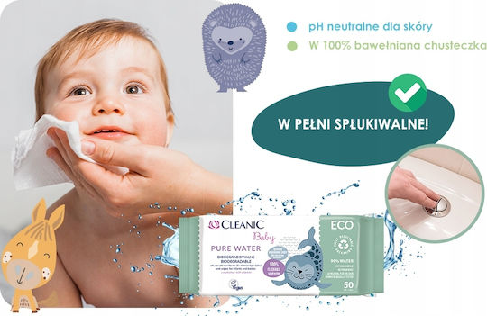 Cleanic Μωρομάντηλα με 99% Νερό