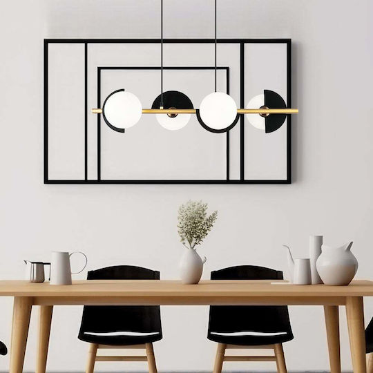 Viokef Hängelampe Schwarz 78x17x126cm