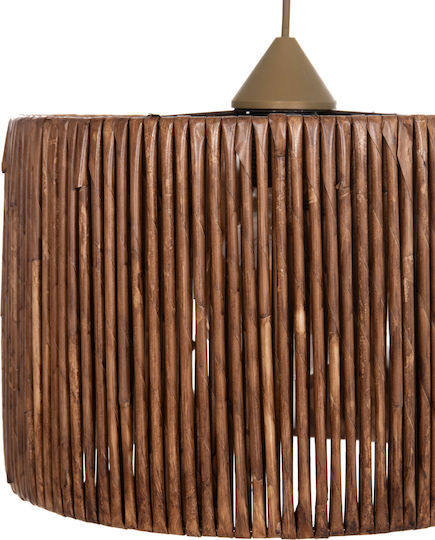 HomeMarkt Κρεμαστό Φωτιστικό Καφέ Boho με Ντουί E27 30x30εκ.