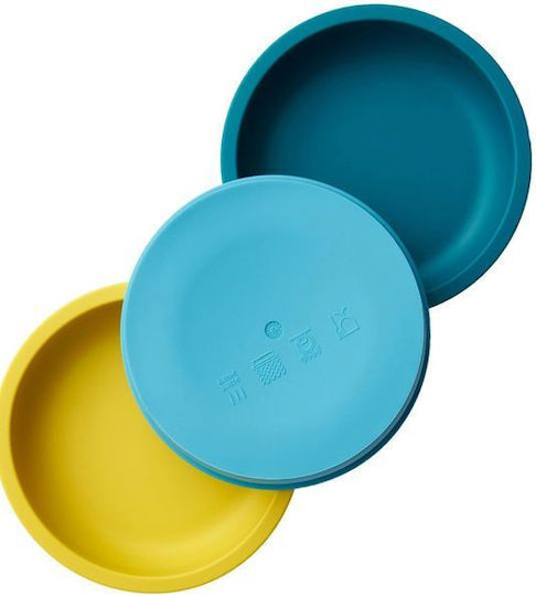 Zingies Baby Food Plate Loop made of Silicone Turquoise
