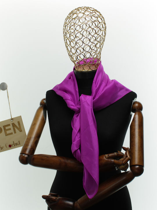 ButicCochet Women's Silk Shawl Fuchsia