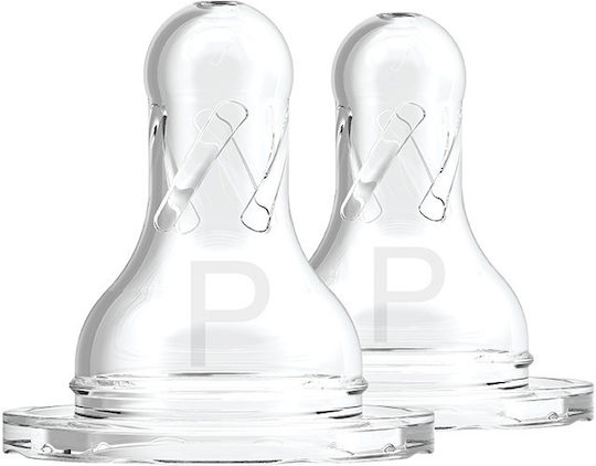 Dr. Brown's Silicone Baby Bottle Teats for 0+ months 2pcs