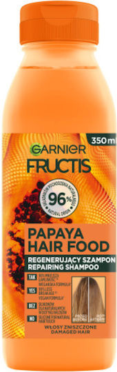 Garnier Fructis Papaya Hair Food Shampoos für Beschädigt Haare 350ml
