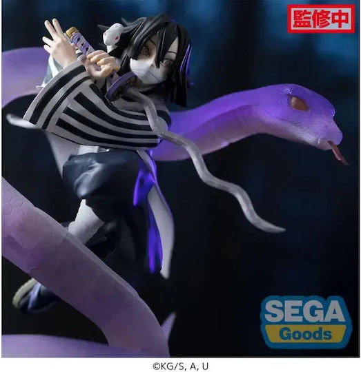 Sega Убиец На Демони: Убиец На Демони: Kimetsu No Yaiba - Xross Link Аниме: Obanai Iguro Hashira Training Arc Фигура