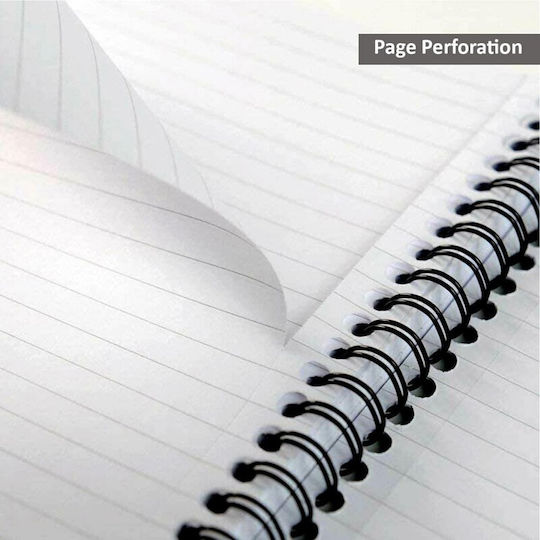Pukka Pad Spiral Ruled Notebook A4 200 Paper Sheets 5 Subjects Pink