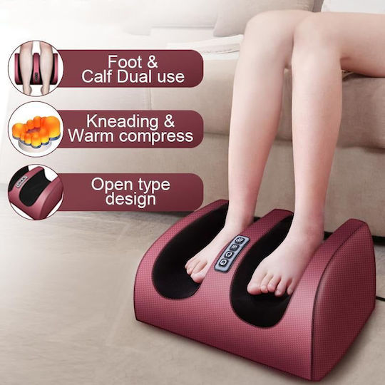 Health Electric Foot Massager Масажен уред Шиацу за краката с Инфрачервена Топлина Златиста