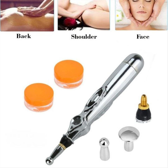 Meridian Massage Pen Στυλό Μασάζ Πιεσοθεραπείας για τον Αυχένα, την Πλάτη & τα Πόδια Κόκκινο