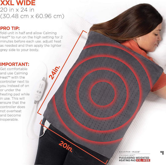Factory Massaging Weighted Heating Pad Mat Massage for the Neck, the Waist & the Back with Vibration and Heating Function Green