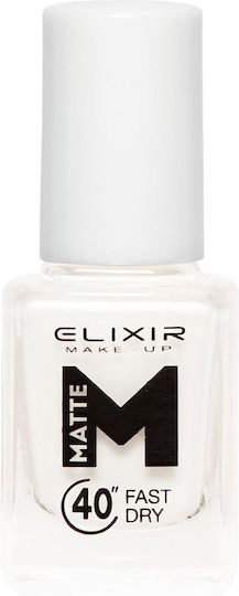 Elixir 40″ & Up to 8 Days Matt Nagellack Lang anhaltend Schnelltrocknend M01 White 13ml