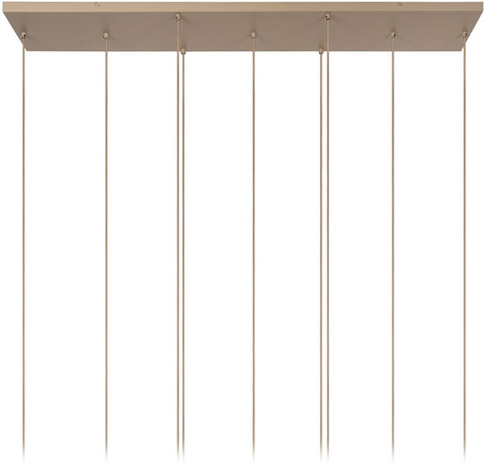 Lucide Lightning Lambres Brown Ceiling Light for 6 E27 Bulbs