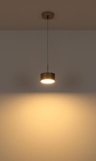 Globo Lighting Black LED Pendant Ceiling Light with Warm White Light
