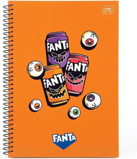 interDRUK Spirale Schulfachheft A4 60 Papiereinlagen 2 Themen Coca Cola (Verschiedene Designs oder Farben)