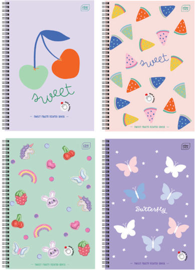 interDRUK Spiral School Notebook Ruled B5 3 Subjects Sweet Smell (Various Designs or Colours)