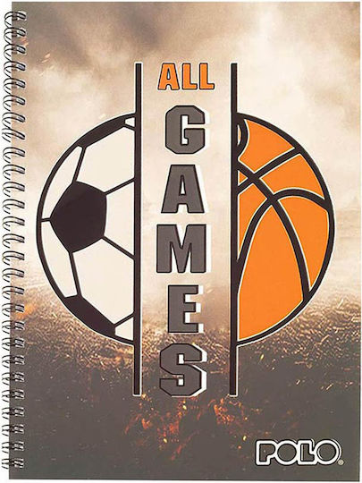 Polo Design Spiral Notebook 17x25cm 3 Subjects Wolf 919002-8283