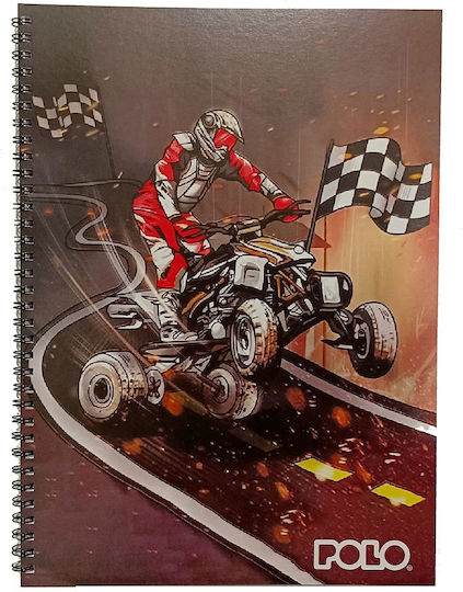 Polo Design Spiral Notebook 17x25cm 3 Subjects Wolf 919002-8283
