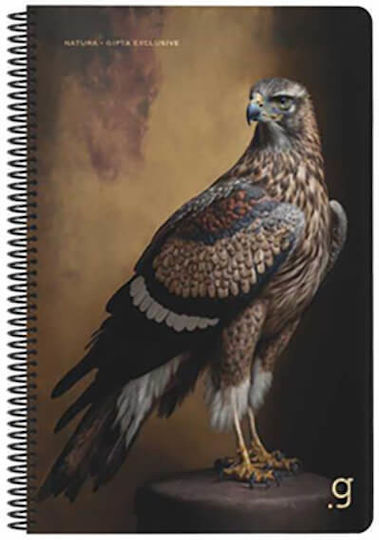 Gipta Spiral Notebook Ruled A4 50 Paper Sheets 2 Subjects (Various Designs or Colours)