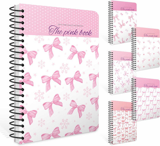 Gipta Spiral Notebook Ruled A4 50 Paper Sheets 2 Subjects (Various Designs or Colours)