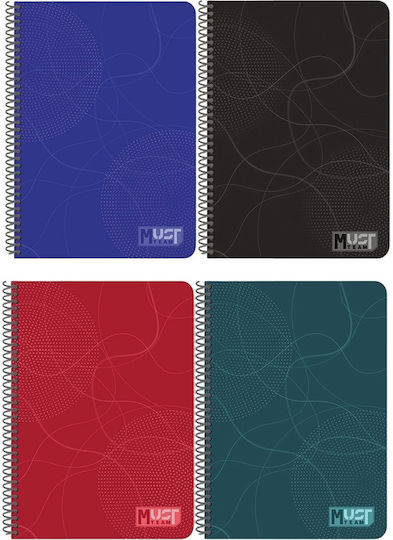 Diakakis Spiral Notebook Ruled B5 90 Paper Sheets 3 Subjects