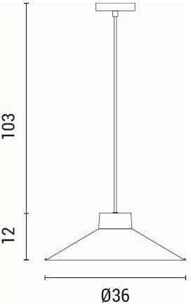 Eurolamp Neli Bronze Pendant Ceiling Light with Rope for E27 Socket 36x115x115cm