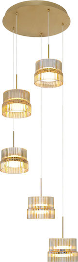 Viokef Luxe Honey Rail Pendant Ceiling Light 90x14.8x170cm