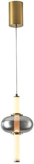 Eurolamp Verena Κρεμαστό Φωτιστικό LED με Θερμό Λευκό Φως 19x38x145εκ.