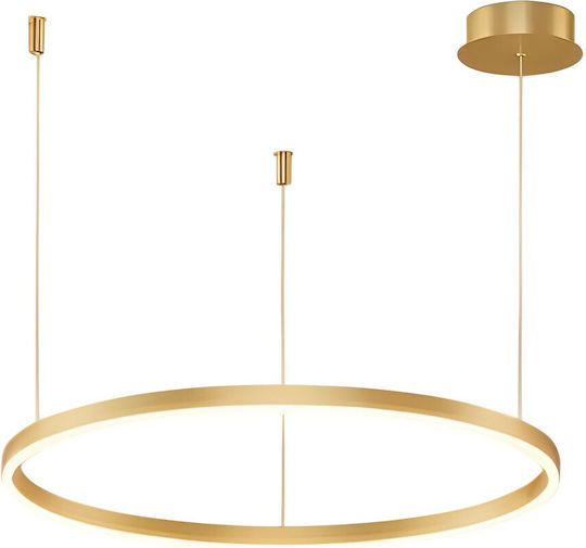 Home Lighting Κρεμαστό Φωτιστικό Χρυσό LED με Ρυθμιζόμενο Λευκό Φως 80x100x100εκ.