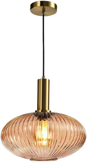 Eurolamp Topaz Ceiling Light Honey with E27 Socket 30x30x148.5cm