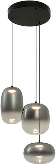 Zambelis Lights Zambelis Lights Grey LED Ceiling Light with Warm White Light 34x34cm