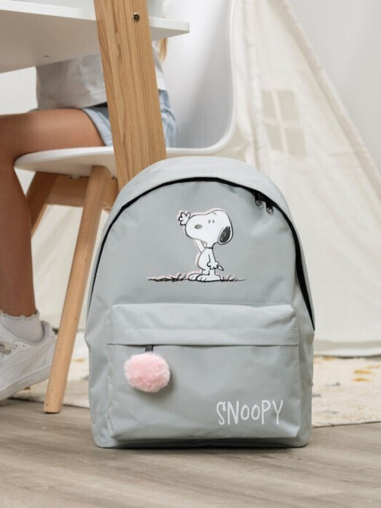 Gim Schulranzen Rucksack Grundschule Grau 29 x 13,5 x 39cm