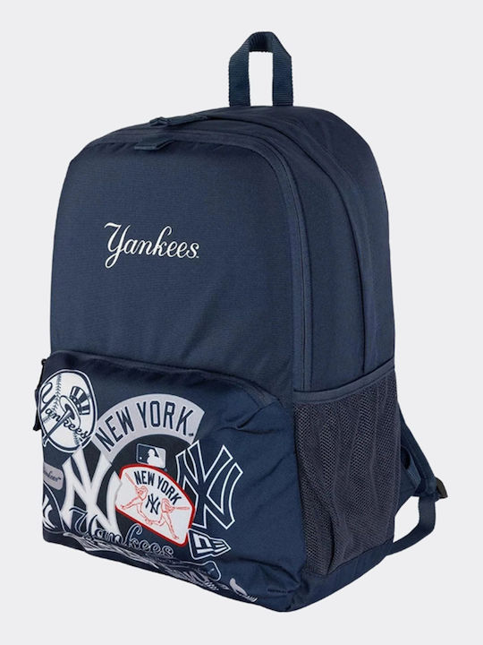 New Era New York Yankees School Backpack with Water Bottle Holder Blue 17L 32 x 12 x 43cm