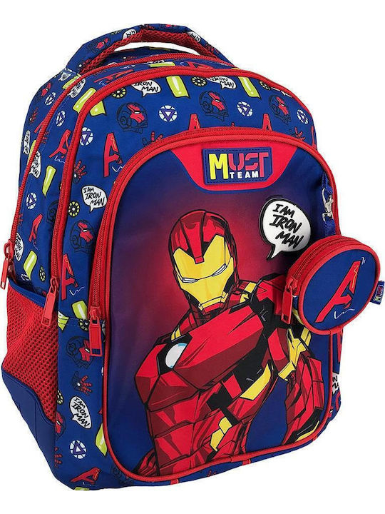 Τσαντα Πλατης 32χ18χ43εκ 3θηκες Iron Man Blue