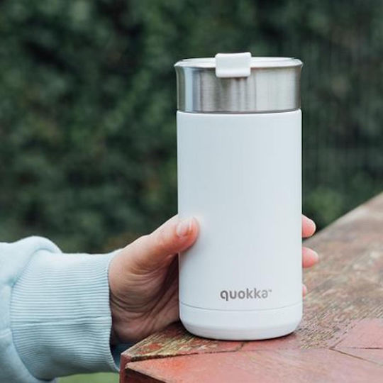 Quokka Thermos Bottle Stainless Steel 400ml White