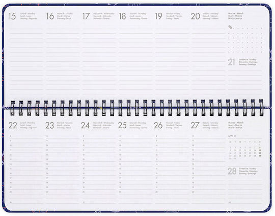 Legami Milano Travel Stickers Седмичен Планер 2027 Спирала 10.2x27.2см