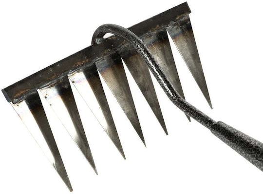 Sapă de plivit tip greblă cu mâner metalic înălțime 158 cm